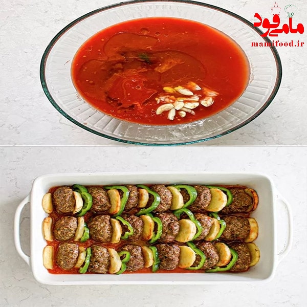 کافتا بی باندورا در سس گوجه فرنگی